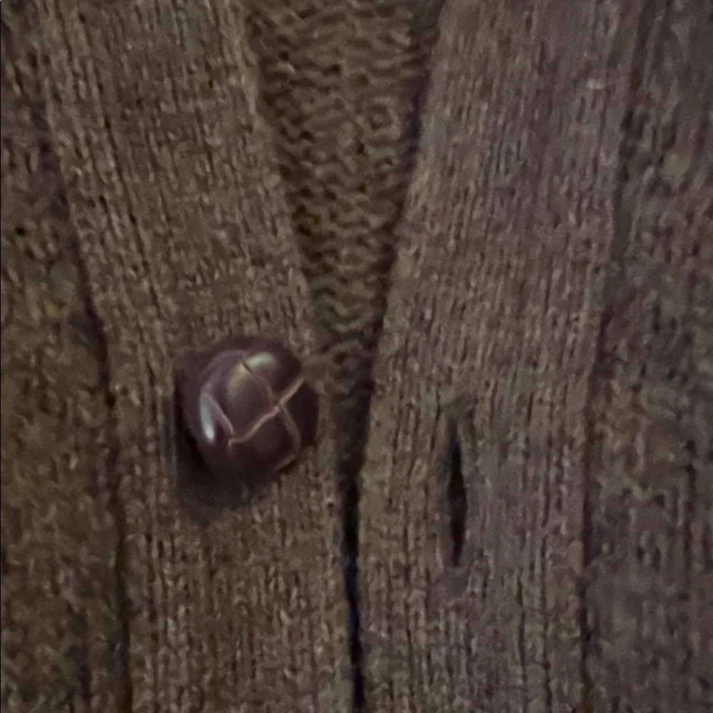 Pendleton Men's Cardigan in Rich Brown - Picture 3 of 5